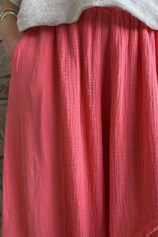 Tasha Cushion Cotton Driftwood Bloom Pant Watermelon